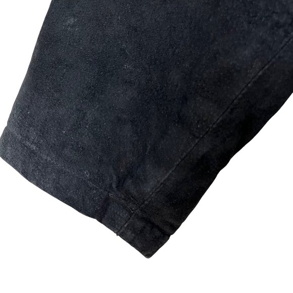 VTG Outbrook  Womens XL Coat Jacket Color Block Hooded Suede Leather 90s Retro - Picture 6 of 12